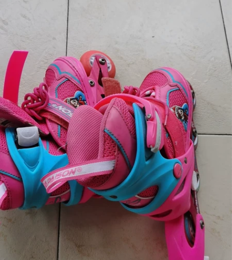 小状元溜冰鞋儿童旱冰轮滑鞋可调3-4-5-...