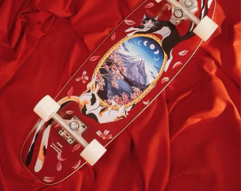 yow陆地冲浪板 编号54艺术家全球限量猫...