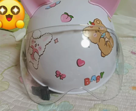 【特价处理】电动车女学生头盔安全帽可爱猫耳...