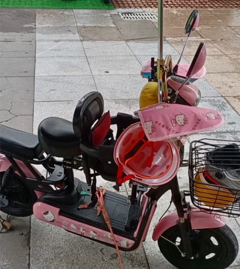 二手台铃电动车，带发票充电线头盔以及车上所...