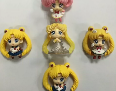 5只24.9元  散装5款美少女战士手办 ...