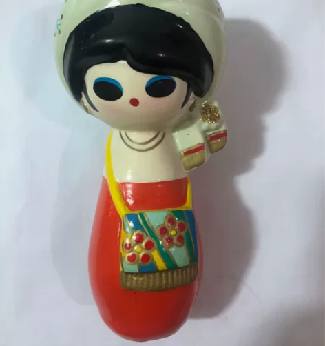 娃娃摆件 少数民族 泥制 个性摆件 无外包...