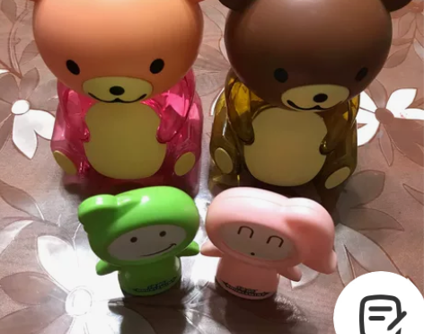 卡通存钱罐一对+卡通玩偶情侣相框一对 实物...