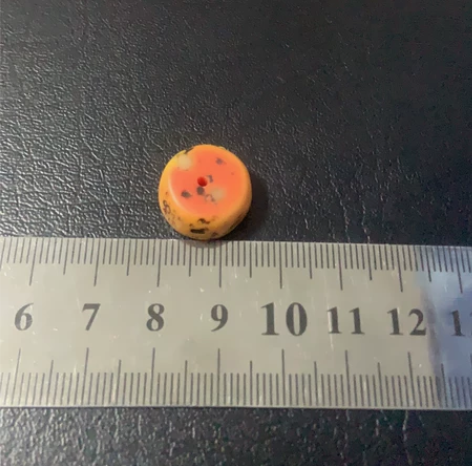 拉萨收的老黄料 老赛璐璐 藏传文玩配饰 售...