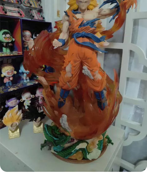 【七龙珠超大悟空手办超赛LS孙悟空gk超三...