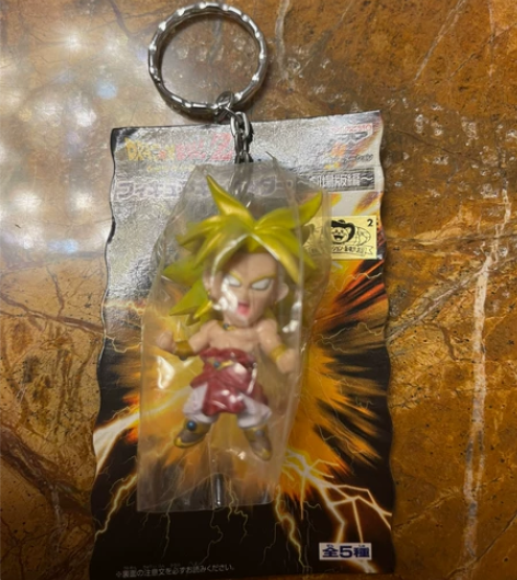 眼镜厂龙珠布罗利钥匙链 全新未拆,吊牌说明...