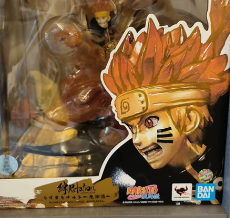 万代魂鸣人手办，火影忍者疾风传，九尾九喇嘛...