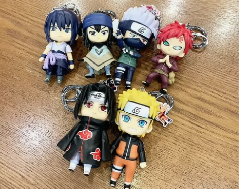 卡通可爱火影忍者手办鸣人佐助卡卡西书包挂件...