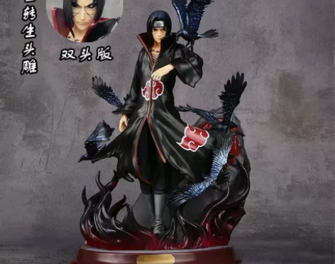 殿堂乌鸦鼬双头火影忍者GK宇智波鼬手办摆件...