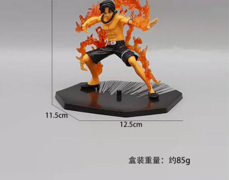 动漫航海贼王火拳路飞鬼斩索隆艾斯萨博手办模...