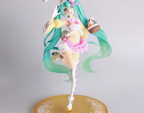 兔耳初音 初音未来樱花兔耳手办#初音樱花兔...