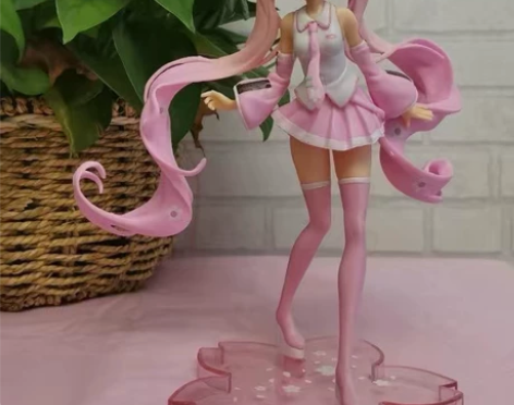 一个15.8包邮樱花兔耳初音未来粉色少女公...