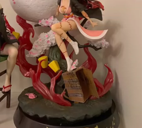 鬼化爆血祢豆子手办 鬼灭之刃GK魔方灶门祢...