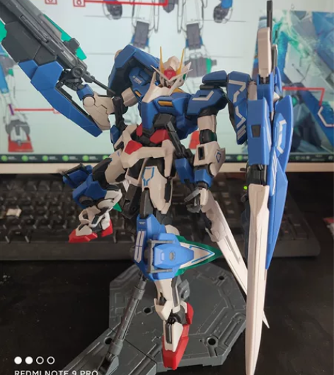 大班mg七剑高达，已拼装上水贴成品实物照，...