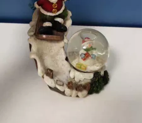 圣诞系列雪人滑雪场景水晶球家居摆件 满10...