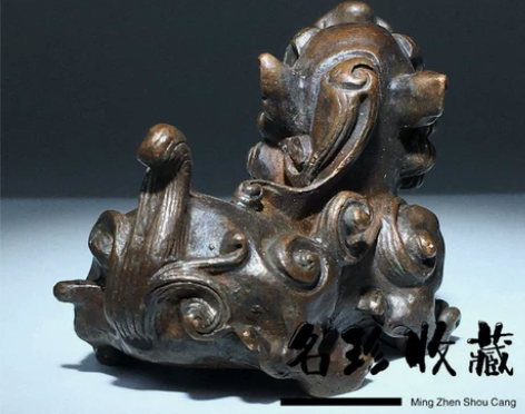 家居摆老铜器黄铜瑞兽貔貅狮子兽摆件家居瑞兽...