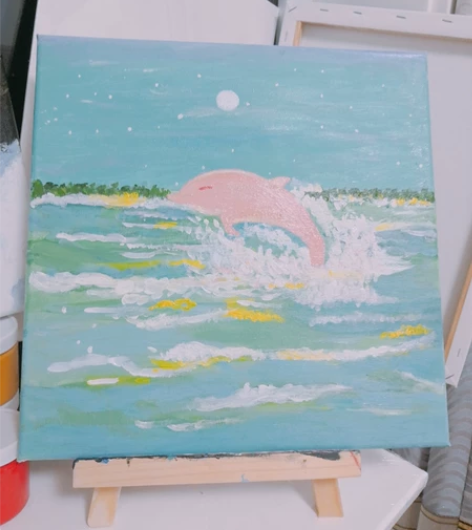 #墙面装饰#客厅卧室装饰画手绘迷你小油画i...