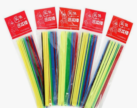 彩色塑料游戏棒挑小棒挑棍80后怀旧多人互动...