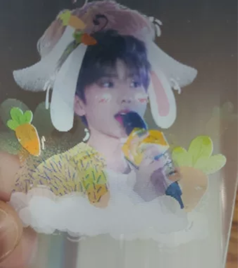 蔡徐坤,一张光栅卡,两个手机防辐射贴,赠送...