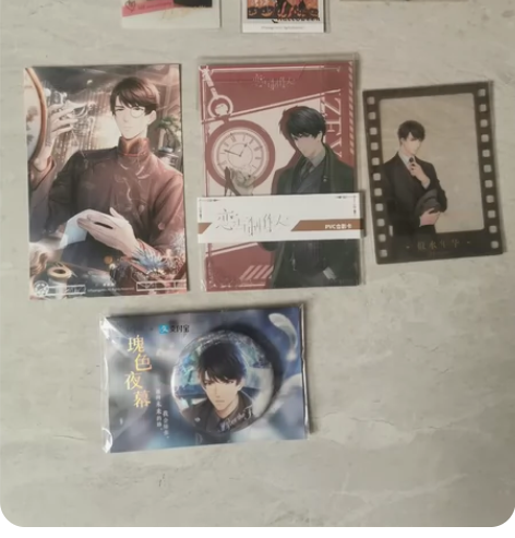 恋与制作人李泽言拍立得吧唧 纸片 豫园满赠...