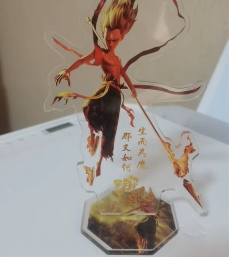 哪吒立牌摆件付邮送 没有原包装了 喜欢直接...