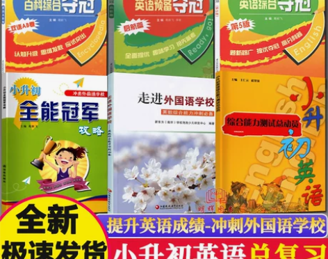 冲南外小升初英语综合夺冠+新捷径小升初英语...