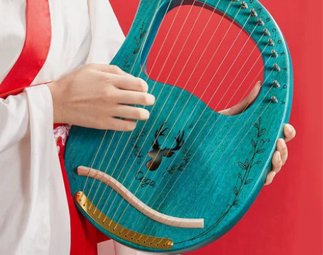 Cega16弦莱雅琴小竖琴箜篌初学者小型里...