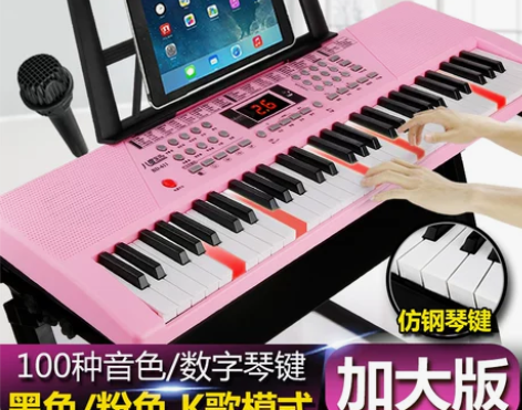 多功能电子琴61键钢琴成人儿童初学者入门小...