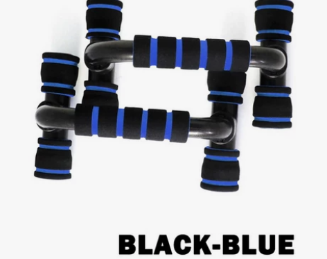 特价黑蓝色俯卧撑架俯卧撑工字型 健身器材男...