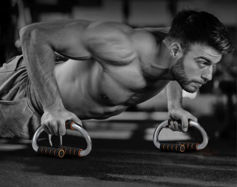 朗威 S型俯卧撑架 家用健身器材 手臂胸肌...