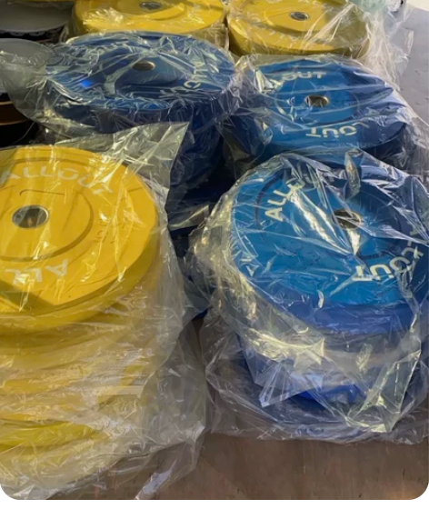 库房搬迁，清库存烤漆杠铃片四条筋杠铃片举重...