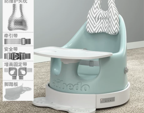 爱贝多 宝宝椅 可以放在椅子上当餐椅，也可...