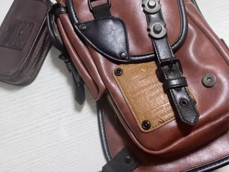 复古骑行腿包，带可更换绑带 感兴趣的话点“...