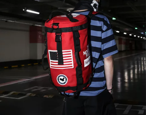 背包男士ins时尚潮牌大容量双肩包户外旅行...