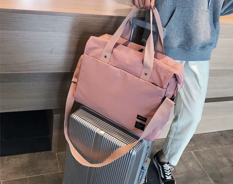 韩版网红收纳旅行包短途手提袋旅行袋女外出时...