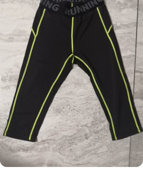 儿童紧身衣训练服速干短袖运动透气七分裤夏季...