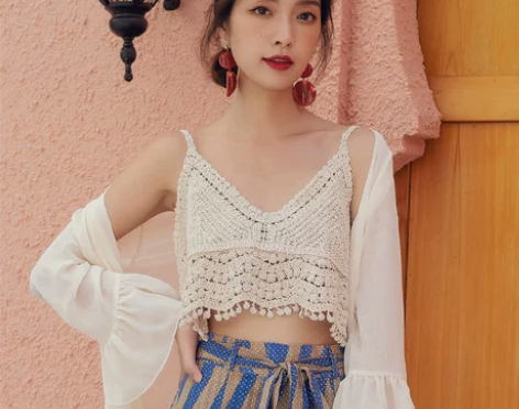 ?100%全新 吊带背心外穿 波西米亚海边...