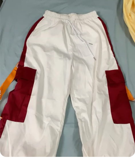 白色宽松休闲裤 束脚运动裤 搬家低价出?几...