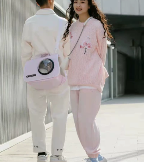 李宁樱花系列猫包，斜挎包，新款纺织面料，朋...