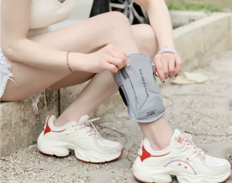 运动手机包小腿手腕包男女跑步手机臂包臂套手...