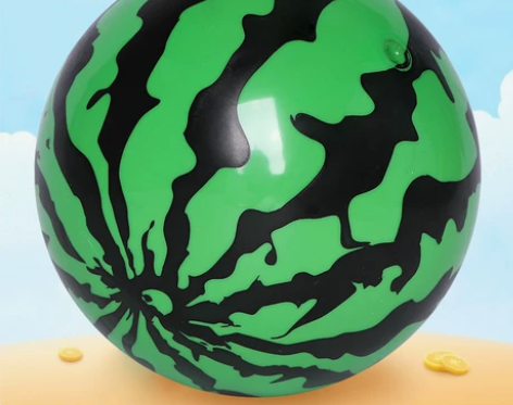 哈哈球 篮球皮球西瓜小儿童幼儿园充气弹力拍...