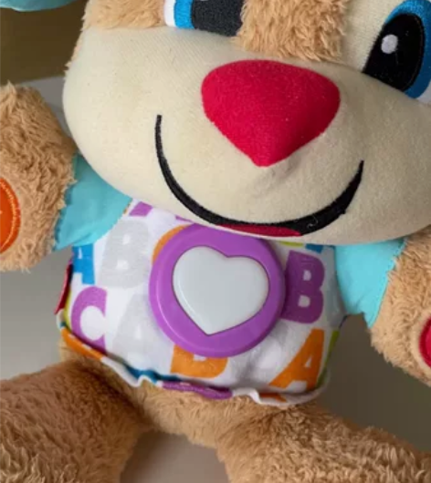 费雪英语毛绒皮皮狗玩偶 婴幼儿早教音乐婴儿...