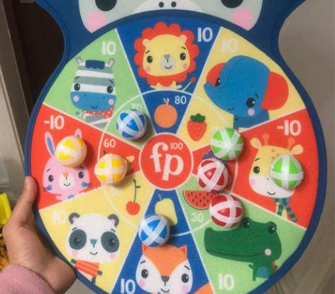 费雪飞镖投掷粘粘球 （8个球）锻炼手眼协调...