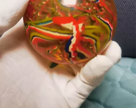 七八十年代怀旧复古弹力球，大号，罕见 质地...