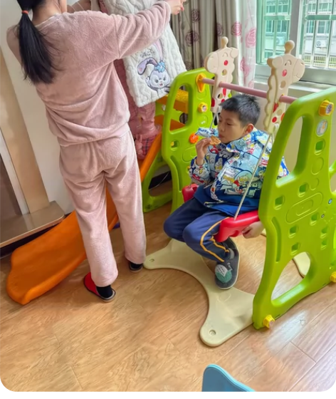 滑滑梯儿童室内家用多功能滑梯秋千组合加厚小...