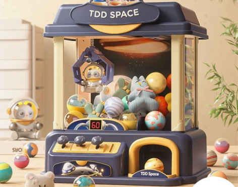 淘嘟嘟儿童抓娃娃机夹公仔机网红小型家用迷你...