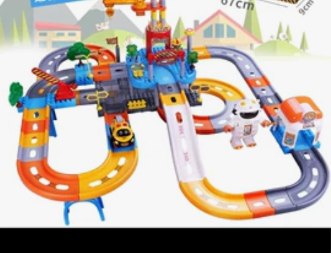 【狂欢价】儿童小火车玩具轨道套装6岁男孩4...