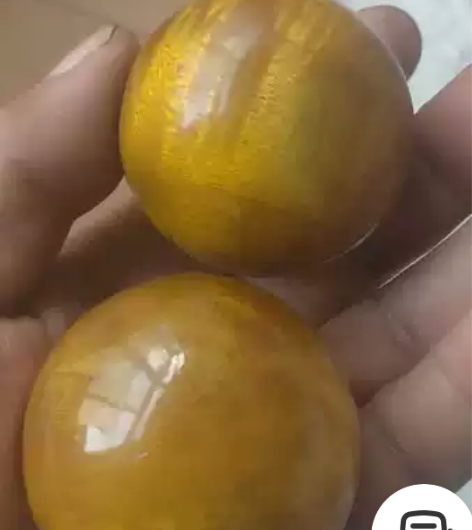 全新金丝楠木健身球，5公分直径，略有水波，...