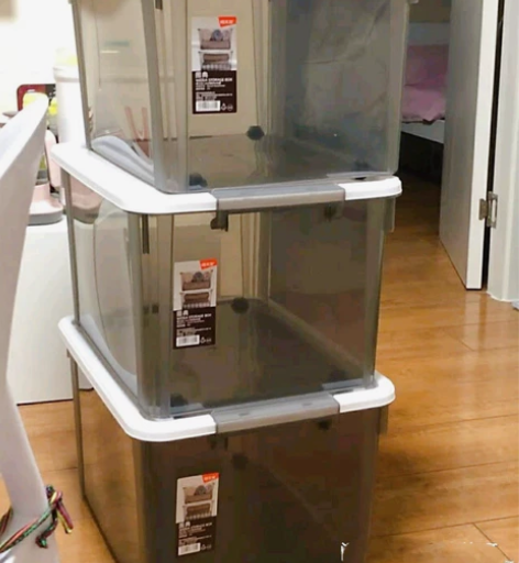 55L禧天龙收纳箱加厚衣服整理箱玩具塑料储...