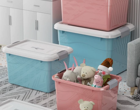 加厚塑料收纳箱装衣服特大号收纳盒整理箱玩具...